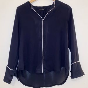Dark navy blouse